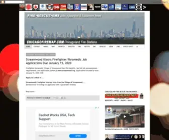 Chicagofiremap.com(Chicago Firefighter Jobs and Chicagoland Fire Departments) Screenshot