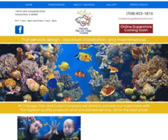 Chicagofishandcoral.com(Chicago Fish and Coral Company) Screenshot