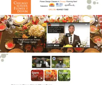 Chicagoflowerdesign.com(Chicago School of Flower Design) Screenshot