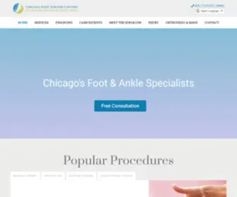 Chicagofootclinic.com(Chicago Foot Clinic) Screenshot