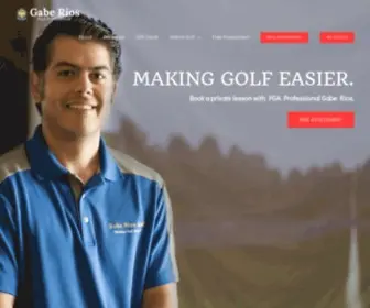 Chicagogolflessons.com(Golf Lessons in Chicago with PGA Pro Gabe Rios) Screenshot