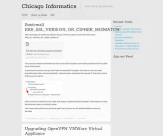 Chicagoinformatics.com(Chicago Informatics) Screenshot