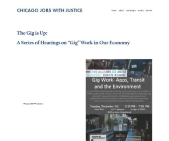 ChicagojWj.org(Chicago Jobs with Justice) Screenshot