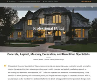 Chicagolandconcretespecialists.com(Concrete Specialists) Screenshot