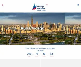 Chicagomarathon.com(The Bank of America Chicago Marathon) Screenshot