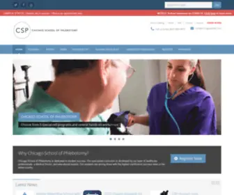 Chicagophleb.com(Chicago School of Phlebotomy) Screenshot