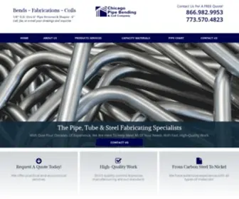 Chicagopipebending.com(Chicago Pipe Bending & Coil Company) Screenshot