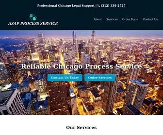 Chicagoprocessservice.net(ASAP Process Service & Investigations LLC) Screenshot