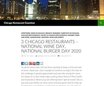 Chicagorestaurantexaminer.com(Chicago Restaurant Examiner) Screenshot