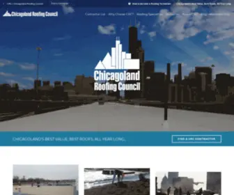 Chicagoroofing.org(Chicagoland Roofing Council (CRC)) Screenshot