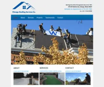 Chicagoroofingservicesinc.com(Roofing Chicago) Screenshot