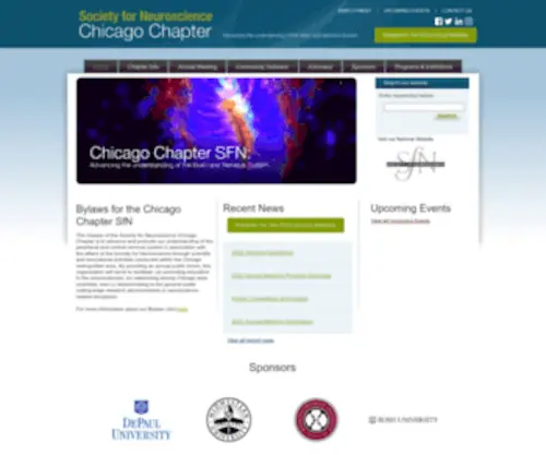 Chicagosfn.org(Chicago Society of Neuroscience) Screenshot