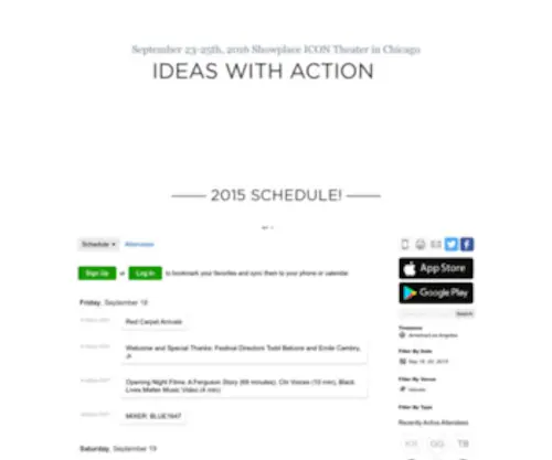 Chicagosocialchange.org(Chicago International Social Change Film Festival) Screenshot