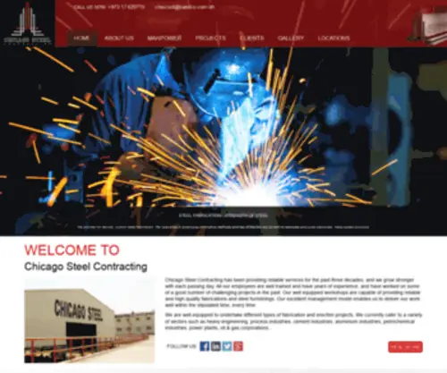 Chicagosteelcont.com(Chicago Steel Contracting) Screenshot
