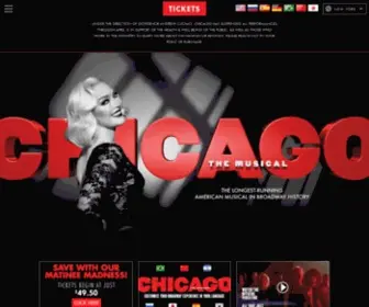 Chicagothemusical.com(Chicago the Musical) Screenshot