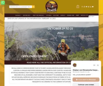 Chicamochacanyonrace.com(Chicamocha Canyon Race) Screenshot