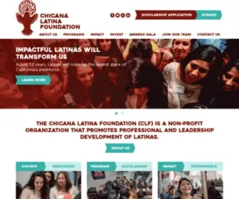 Chicanalatina.org(Empowering Chicanas Latinas through Personal) Screenshot