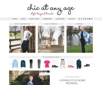 Chicatanyage.com(Style blog for women over 50 from London and St) Screenshot