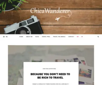 Chicawanderer.com(Aprende a viajar económico) Screenshot