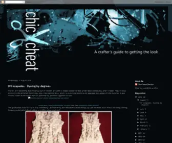 Chiccheat.co.uk(DIY fashion) Screenshot