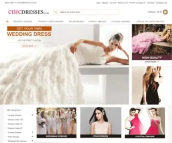 ChiCDresses.co.uk(Uk Bridal Dresses Online) Screenshot