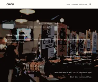 Chich.com.au(Small Bar & Euro Burgers) Screenshot