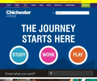 Chichester.ac.uk(Chichester College) Screenshot