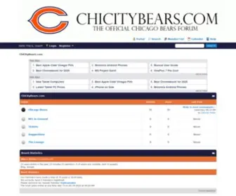 Chicitybears.com(Chicago bears message board) Screenshot