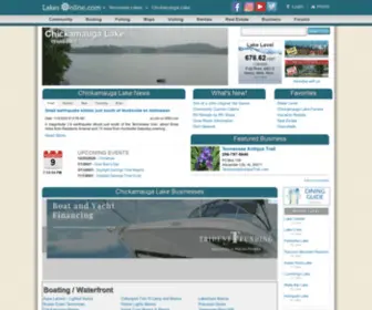 Chickamaugalake.info(Chickamauga Lake) Screenshot