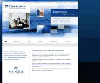 Chickasawcap.com(Chickasaw Capital Management) Screenshot