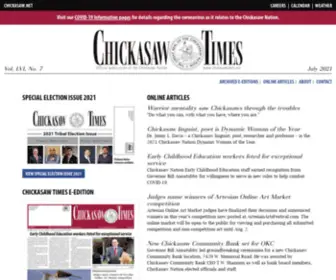 Chickasawtimes.net(Chickasaw Times) Screenshot
