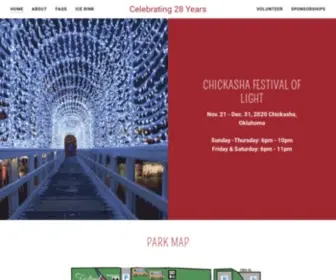 Chickashafestivaloflight.org(Chickasha Festival of Light) Screenshot