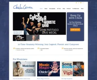 Chickcorea.com(Chick Corea) Screenshot
