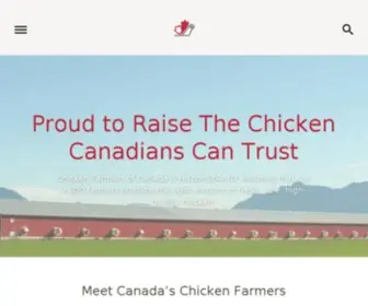 Chickenfarmers.ca(Chicken Farmers of Canada) Screenshot