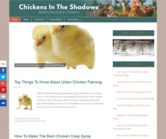 Chickensintheshadows.com(Chicken Diet and Care Tips) Screenshot