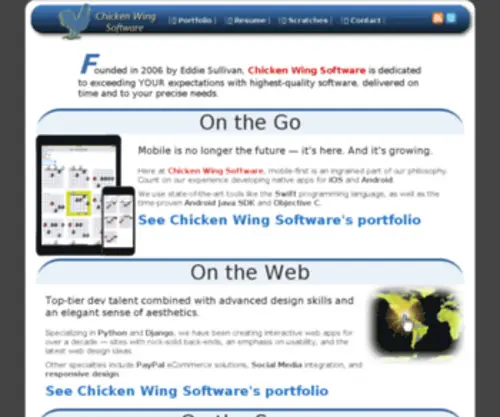 Chickenwingsoftware.com(Chickenwingsoftware) Screenshot