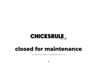 Chicksrule.co.uk(Chicksrule) Screenshot