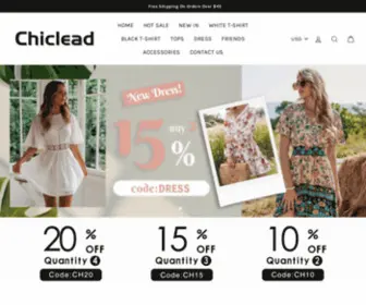 Chiclead.com(Creative unique custom stylish fashion premium t shirts) Screenshot