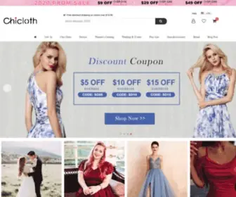 Chicloth.com(Cheap Wedding Dresses) Screenshot