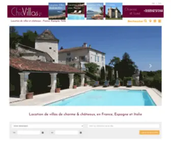 ChicVillas.fr(Location de villas de luxe et châteaux en France) Screenshot