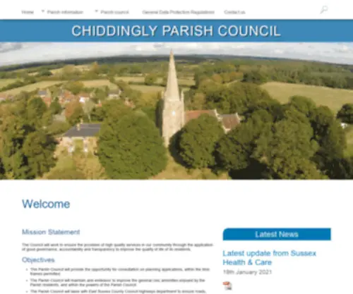 Chiddingly.gov.uk(Chiddingly Parish Council) Screenshot