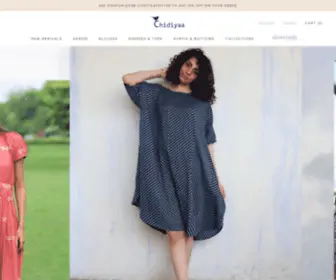 Chidiyaa.com(Buy Handmade Block printed Sarees) Screenshot