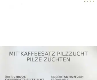 Chidos.org(Mit Chidos Pilzzucht selbst Pilze züchten) Screenshot