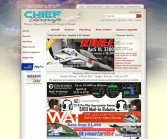 Chiefaircraft.com(Chief Aircraft General Aviation Parts) Screenshot