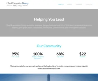 Chiefexecutivegroup.com(Chief Executive Group) Screenshot