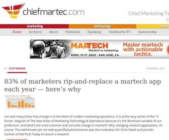 Chiefmartec.com(Chief Marketing Technologist) Screenshot