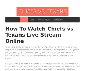 Chiefsvstexansstream.com(How to Watch Chiefs vs Texans Live Stream Online) Screenshot