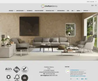 Chieftainfabrics.com(Chieftain Fabrics Home) Screenshot