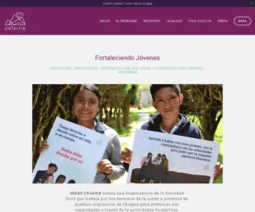 Chieltik.org(Fortaleciendo jóvenes) Screenshot