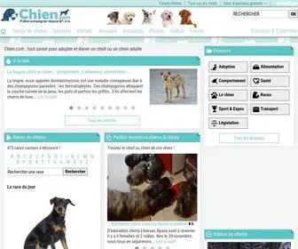 Chien.com(Tout pour adopter un chiot ou s'occuper d'un chien) Screenshot